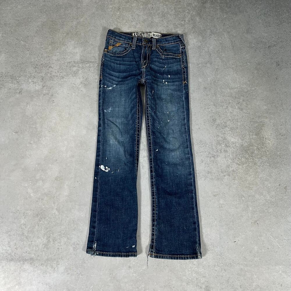 Relaxed Bootcut Ariat B4 Boys Size 12 Workwear Dark Flared